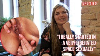 Ersties – Natural Beauty Pleasures Herself with a Sleek Glass Treasure